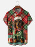 Men's Christmas Funny Graphic Short Sleeve Hawaiian Shirt